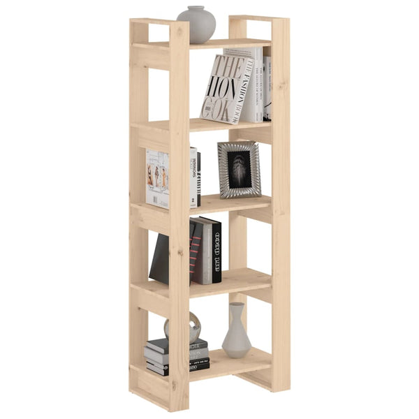 Vidaxl Book Cabinet/Room Divider 60X35x160 Cm Solid Wood Screens & Room Dividers