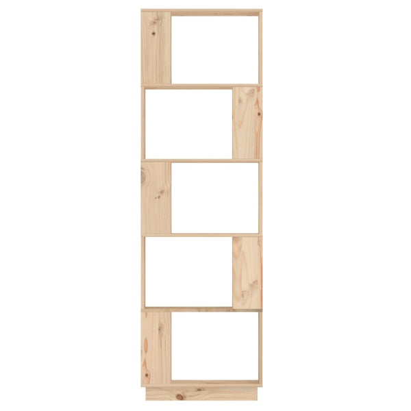 Book Cabinet/Room Divider 51X25x163.5 Cm Solid Wood Pine Bookshelves