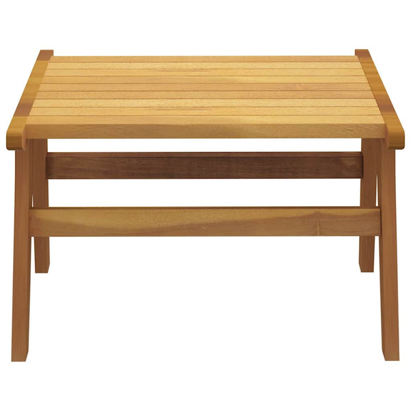 Solid Teak Wood Garden Chair With Detachable Footrest Patio Chairs