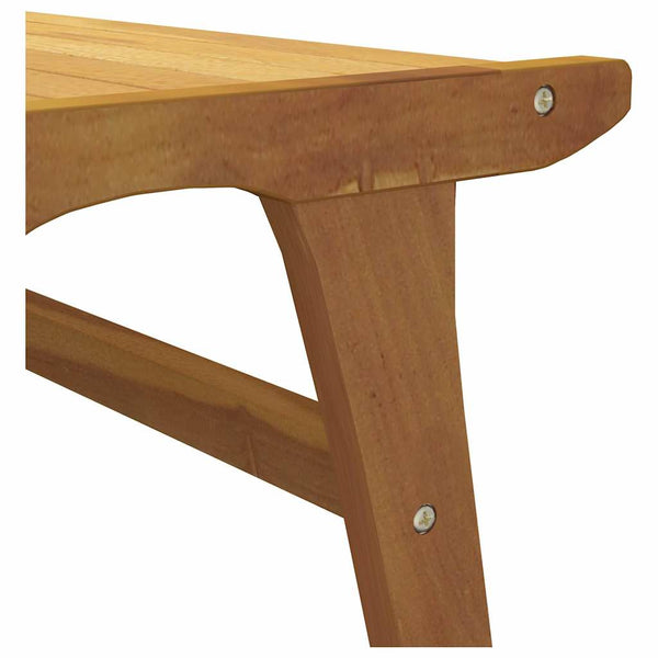 Solid Teak Wood Garden Chair With Detachable Footrest Patio Chairs