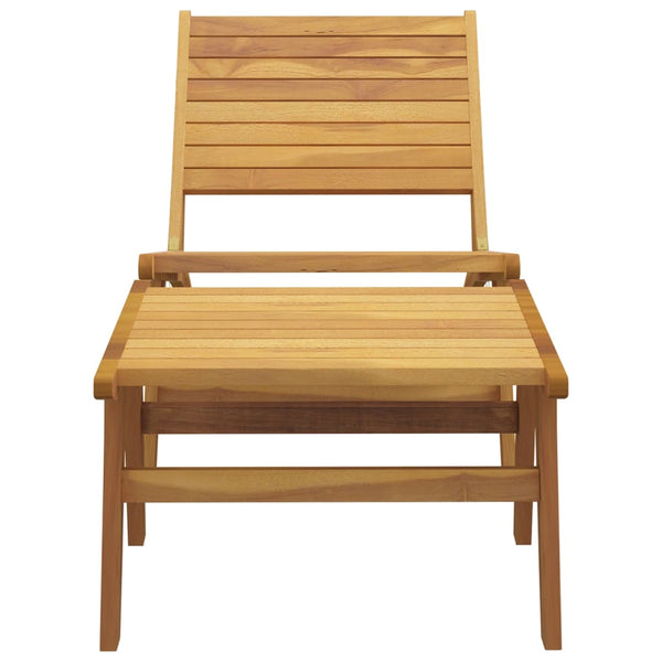 Garden Chair With Footrest Solid Wood Teak Patio Chairs