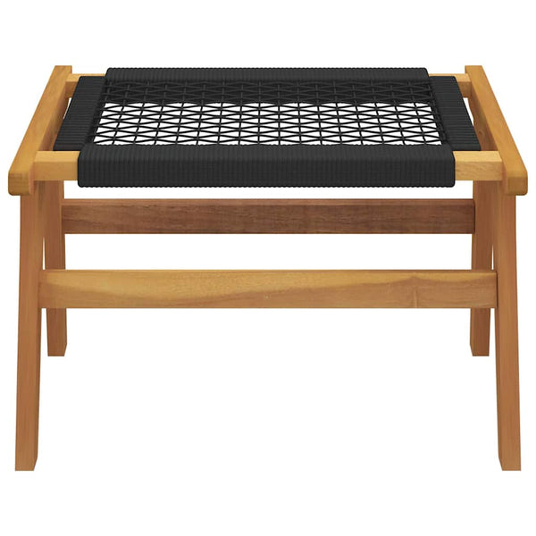 Solid Teak Garden Chair With Footrest Patio Chairs