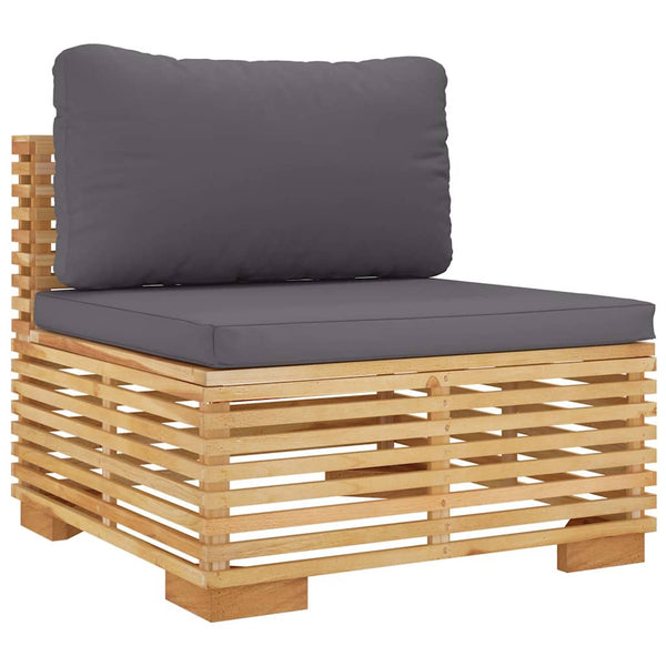 Vidaxl 3 Piece Garden Lounge Set With Cushions Solid Wood Teak Other Patio & Garden Furniture
