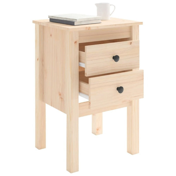 Bedside Cabinets 2 Pcs 40X35x61.5 Cm Solid Wood Pine