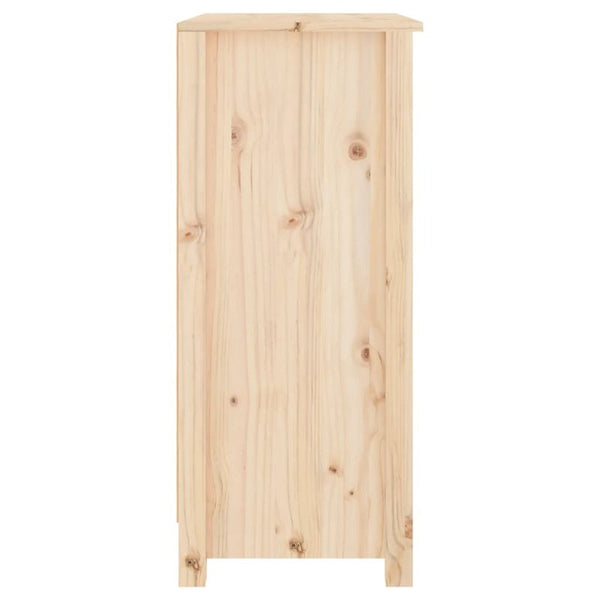 Sideboard 70X35x80 Cm Solid Wood Pine