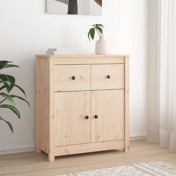 Sideboard 70X35x80 Cm Solid Wood Pine Sideboards & Buffets