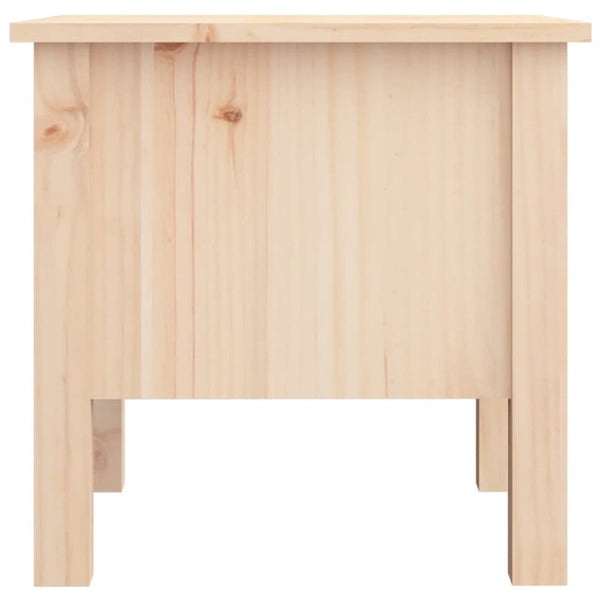 2 Pcs 40X40x39 Cm Solid Wood Pine Side Tables