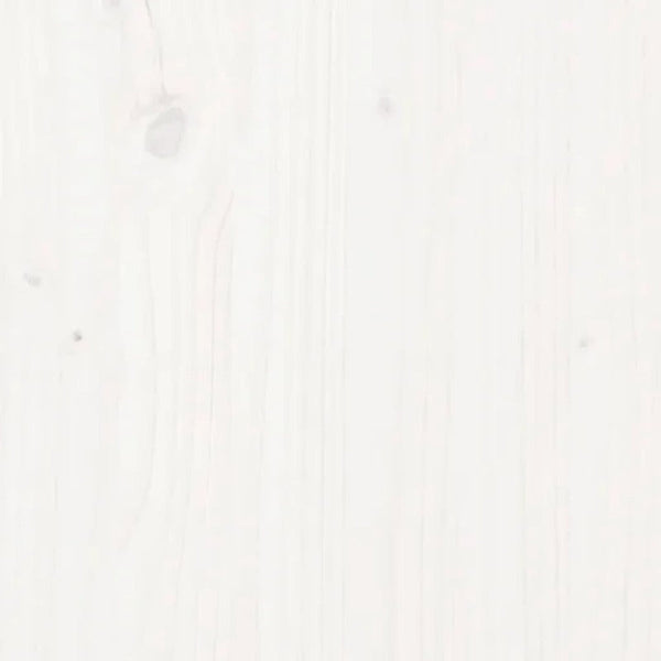 2 Pcs White 40X40x39 Cm Solid Wood Pine Side Tables