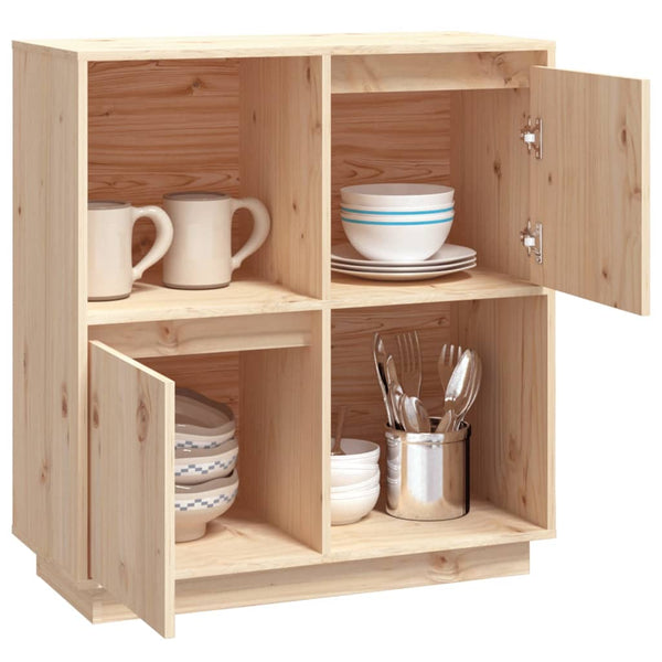 Sideboard 74X35x80cm Solid Wood Pine Sideboards & Buffets