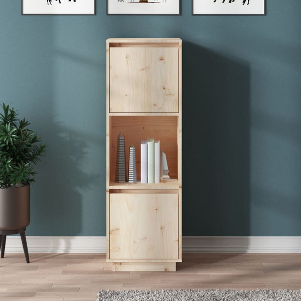 Vidaxl Highboard 38X35x117 Cm Solid Wood Pine Sideboards & Buffets