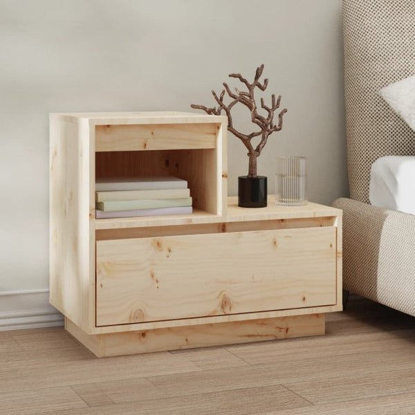 Bedside Cabinets 2 Pcs 60X34x51 Cm Solid Wood Pine