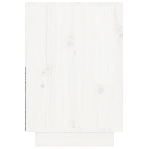 Bedside Cabinets 2 Pcs White 60X34x51 Cm Solid Wood Pine Bedside Tables