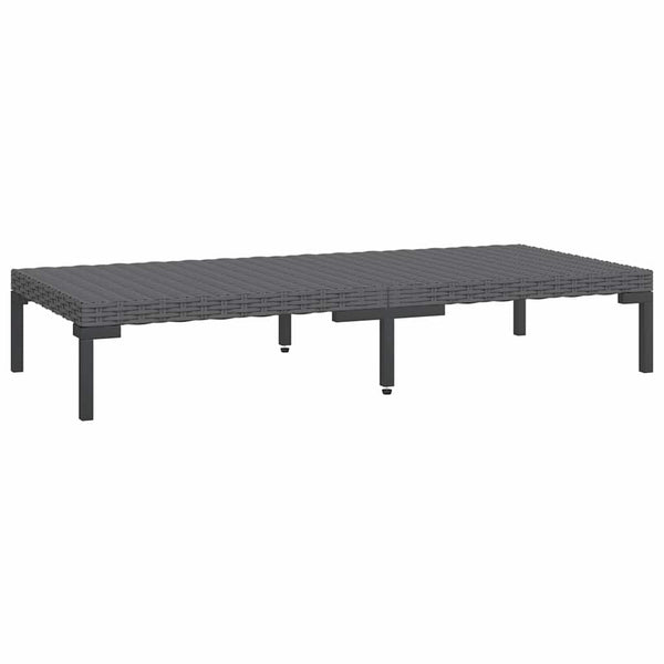 Vidaxl 5 Piece Garden Lounge Set With Cushions Poly Rattan Dark Grey Other Patio & Garden Furniture