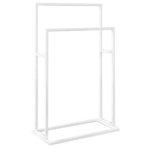 Freestanding Towel Rack White 48X24x78.5 Cm Iron Towel Racks