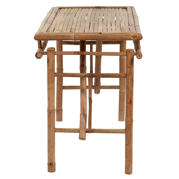 Vidaxl Folding Garden Table 115X50x75 Cm Bamboo Patio & Garden Tables