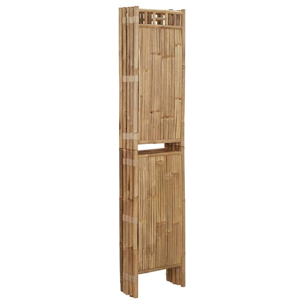 Vidaxl 5 Panel Room Divider Bamboo 200X180 Cm Screens & Room Dividers