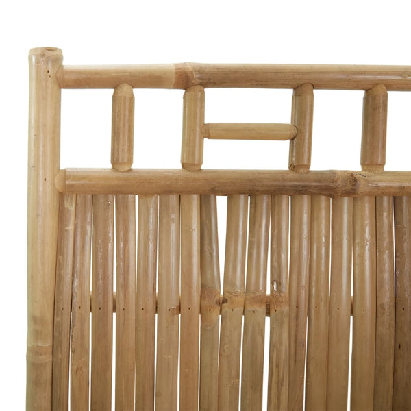 5 Panel Room Divider Bamboo 200X180 Cm Screens & Room Dividers
