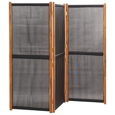 3 Panel Room Divider Black 210X180 Cm Screens & Room Dividers