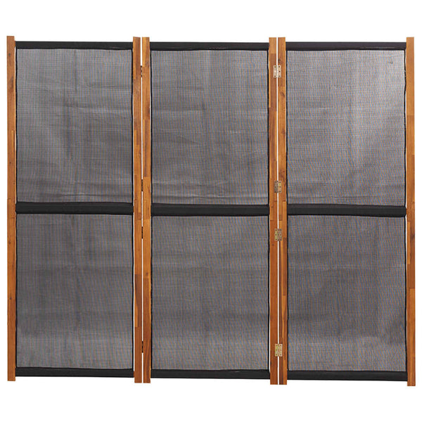 3 Panel Room Divider Black 210X180 Cm Screens & Room Dividers
