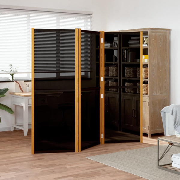 3 Panel Room Divider Black 210X180 Cm Screens & Room Dividers