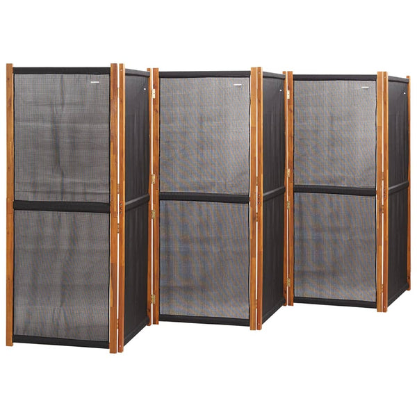 Screens & Room Dividers 6 Panel Room Divider Black 420X180 Cm