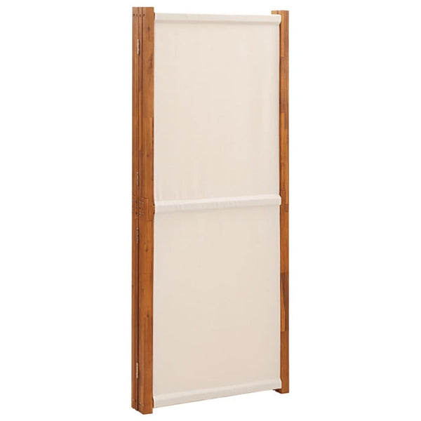 Screens & Room Dividers 4 Panel Room Divider Cream White 280X180 Cm