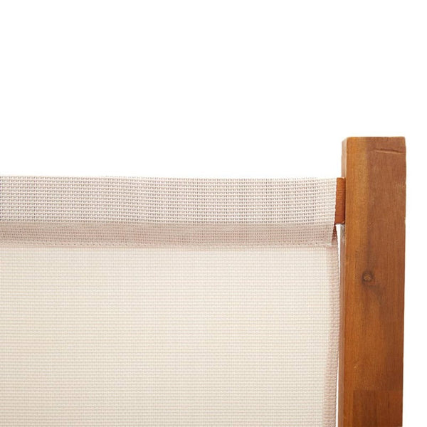 Screens & Room Dividers 5 Panel Room Divider Cream White 350X180 Cm