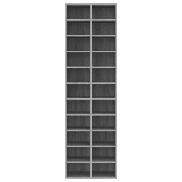 Shoe Cabinet Grey Sonoma 54X34x183 Cm Engineered Wood Shoe Cabinets