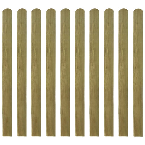 20 Pcs Impregnated Fence Slats Wood 120 Cm Fence Panels