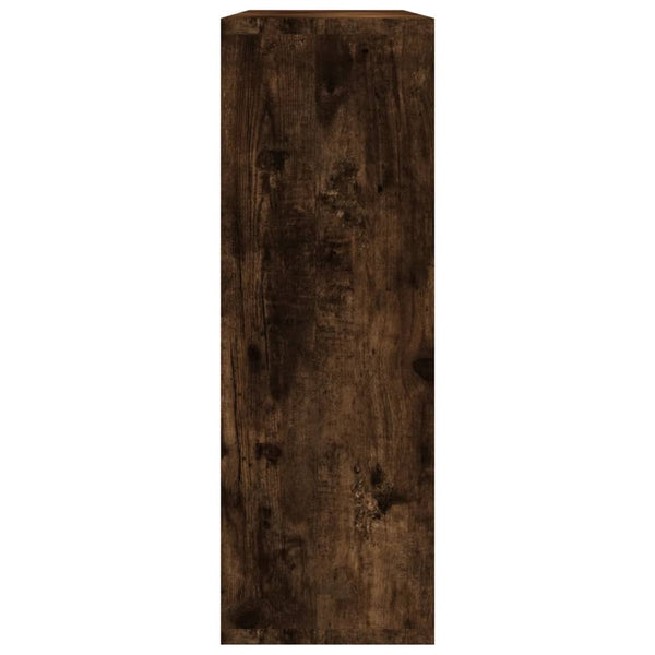 Wall Shelf Smoked Oak 104X20x58.5 Cm Engineered Wood Wall Shelves