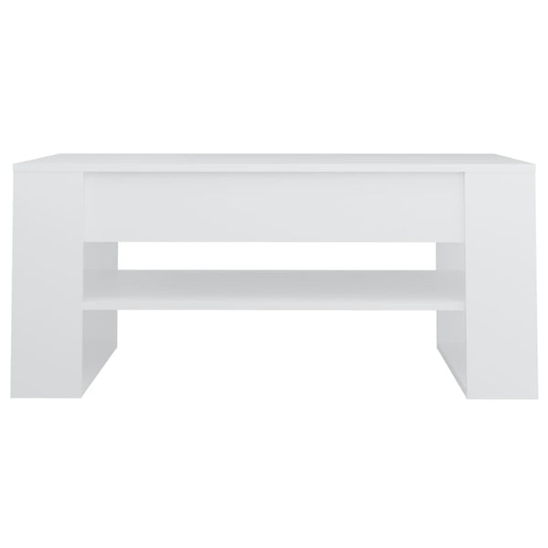 Coffee Table White 102X55x45 Cm Engineered Wood Coffee Tables
