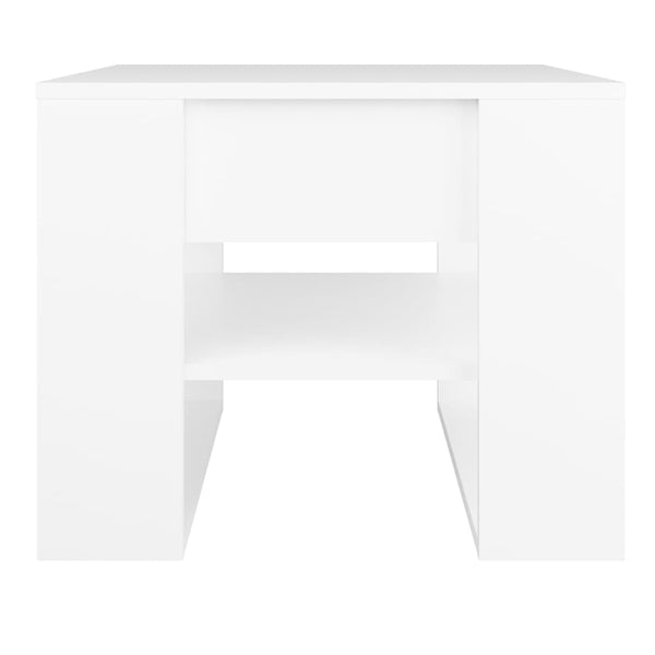 Coffee Table White 55.5X55x45 Cm Engineered Wood Coffee Tables