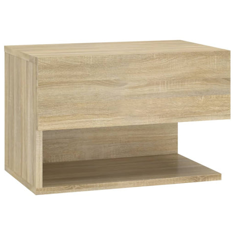 Wall Mounted Bedside Cabinet Sonoma Oak Bedside Tables