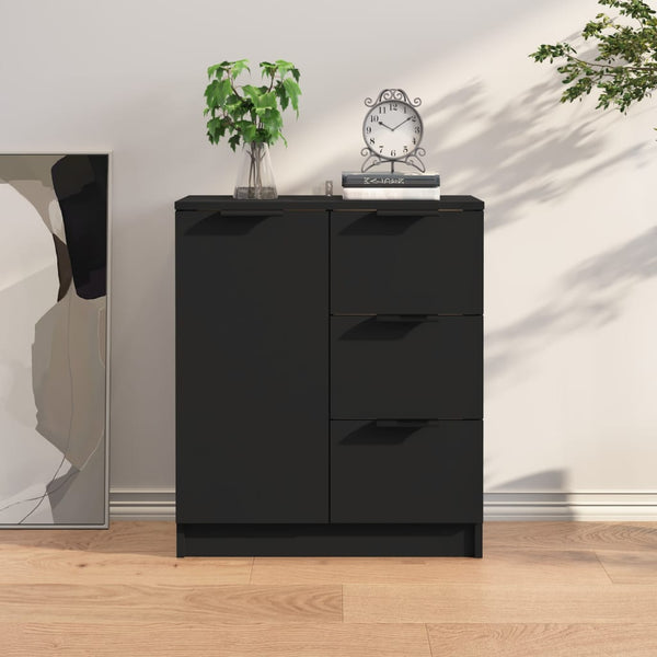 Vidaxl Sideboard Black 60X30x70 Cm Engineered Wood Sideboards & Buffets