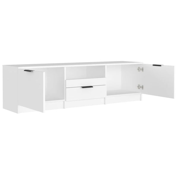 Tv Cabinet White 140X35x40 Cm Engineered Wood Tv Stands & Entertainment Units