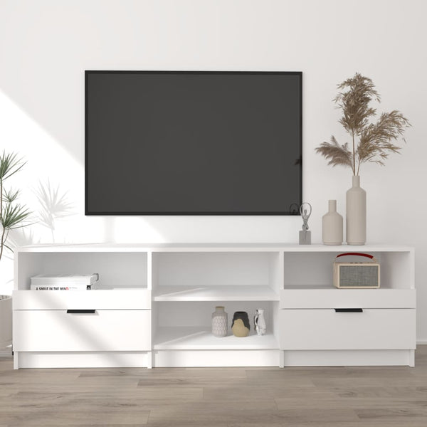 TV Stands & Entertainment Units Tv Cabinet White 150X33.5X45 Cm Engineered Wood