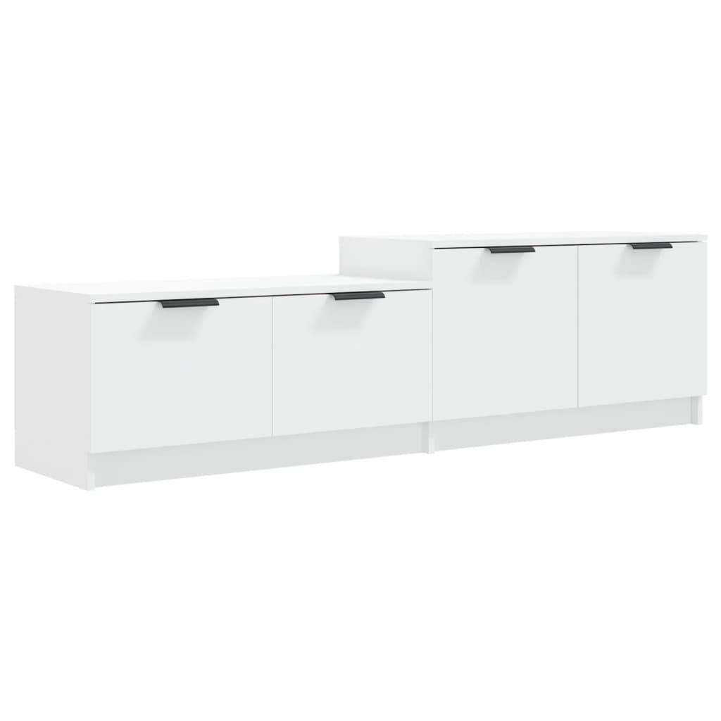 Tv Cabinet White 158.5X36x45 Cm Engineered Wood Tv Stands & Mounts