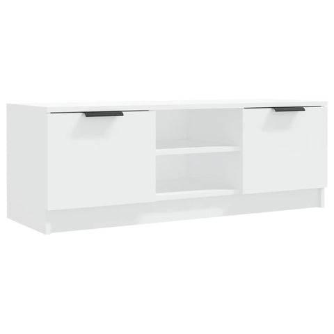 Tv Cabinet White 102X35x36.5 Cm Engineered Wood Tv Stands & Entertainment Units