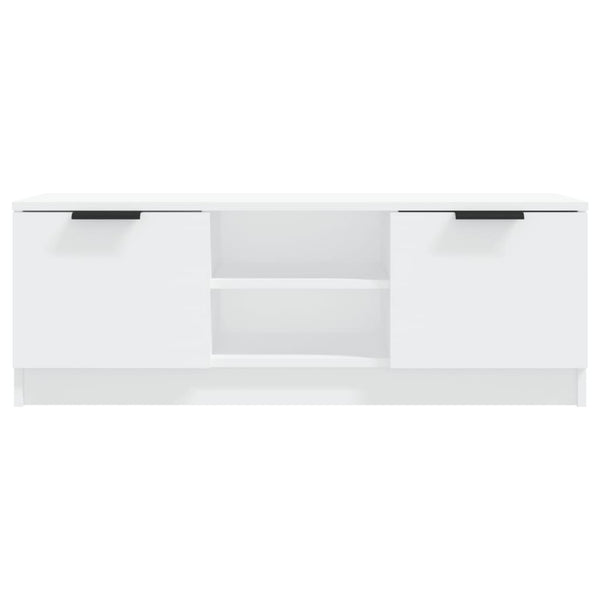 Tv Cabinet White 102X35x36.5 Cm Engineered Wood Tv Stands & Entertainment Units