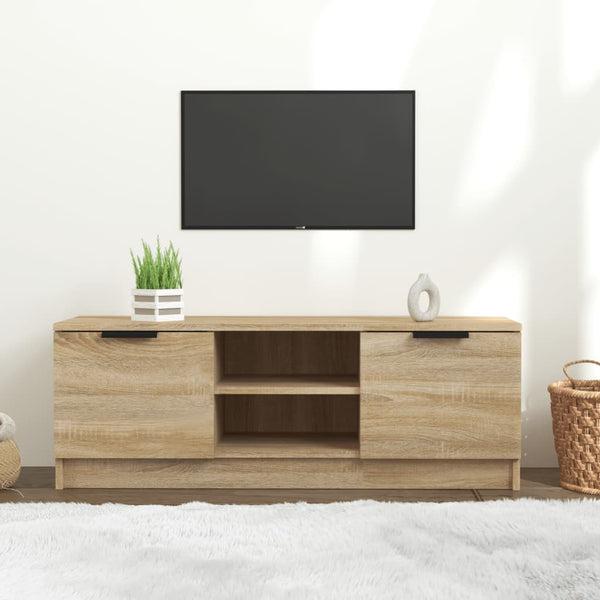 Tv Cabinet Sonoma Oak 102X35x36.5 Cm Engineered Wood Tv Stands & Entertainment Units