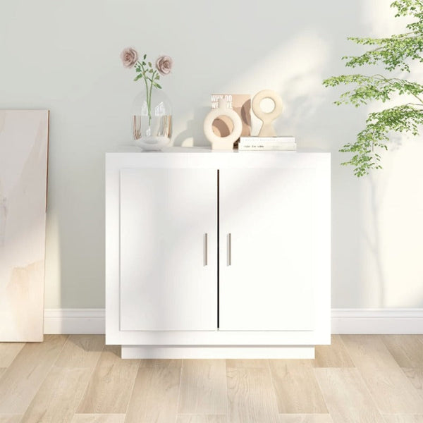 Sideboard White 80X40x75 Cm Engineered Wood Sideboards & Buffets