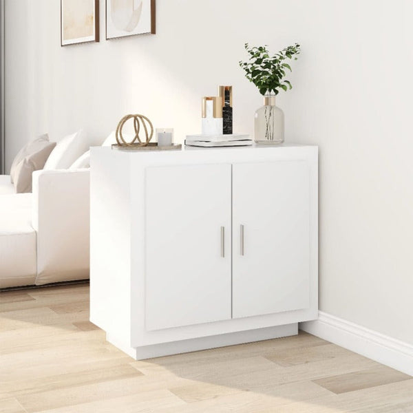 Sideboard White 80X40x75 Cm Engineered Wood Sideboards & Buffets