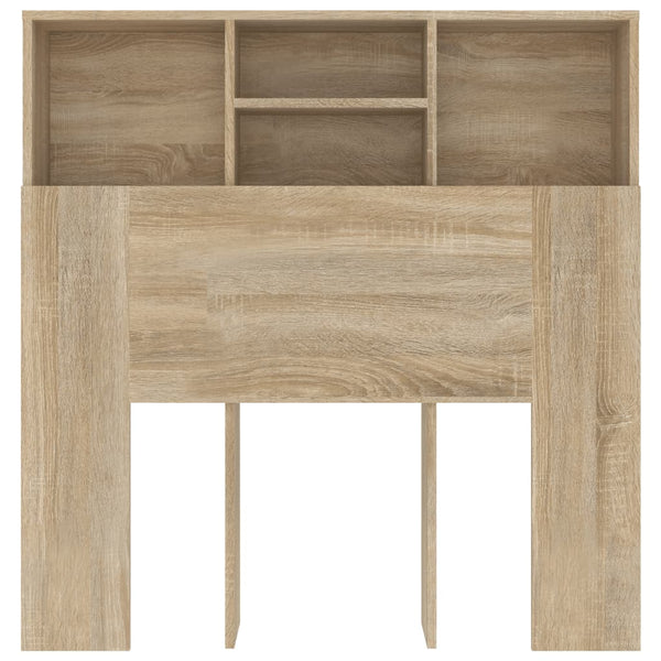 Headboard Cabinet Sonoma Oak 100X19x103.5 Cm Headboards & Footboards