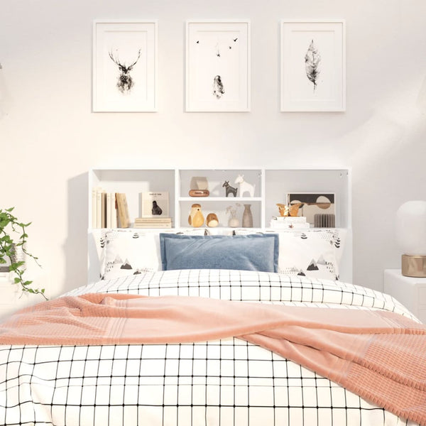 Headboard Cabinet White 120X19x103.5 Cm Headboards & Footboards