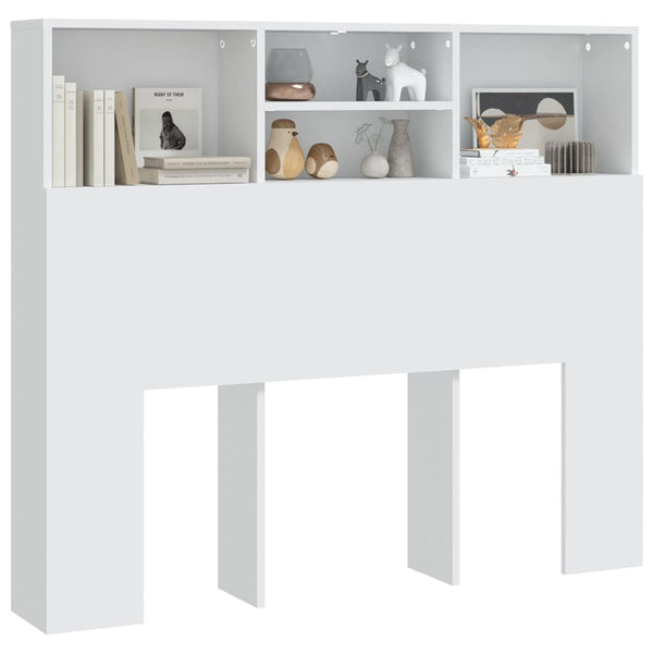 Headboard Cabinet White 120X19x103.5 Cm Headboards & Footboards