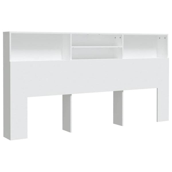Headboard Cabinet White 200X19x103.5 Cm Headboards & Footboards