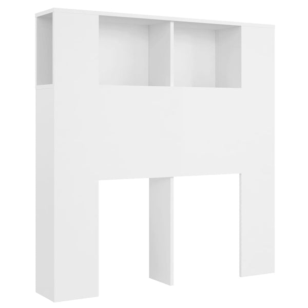 Headboard Cabinet White 100X18.5X104.5 Cm Headboards & Footboards