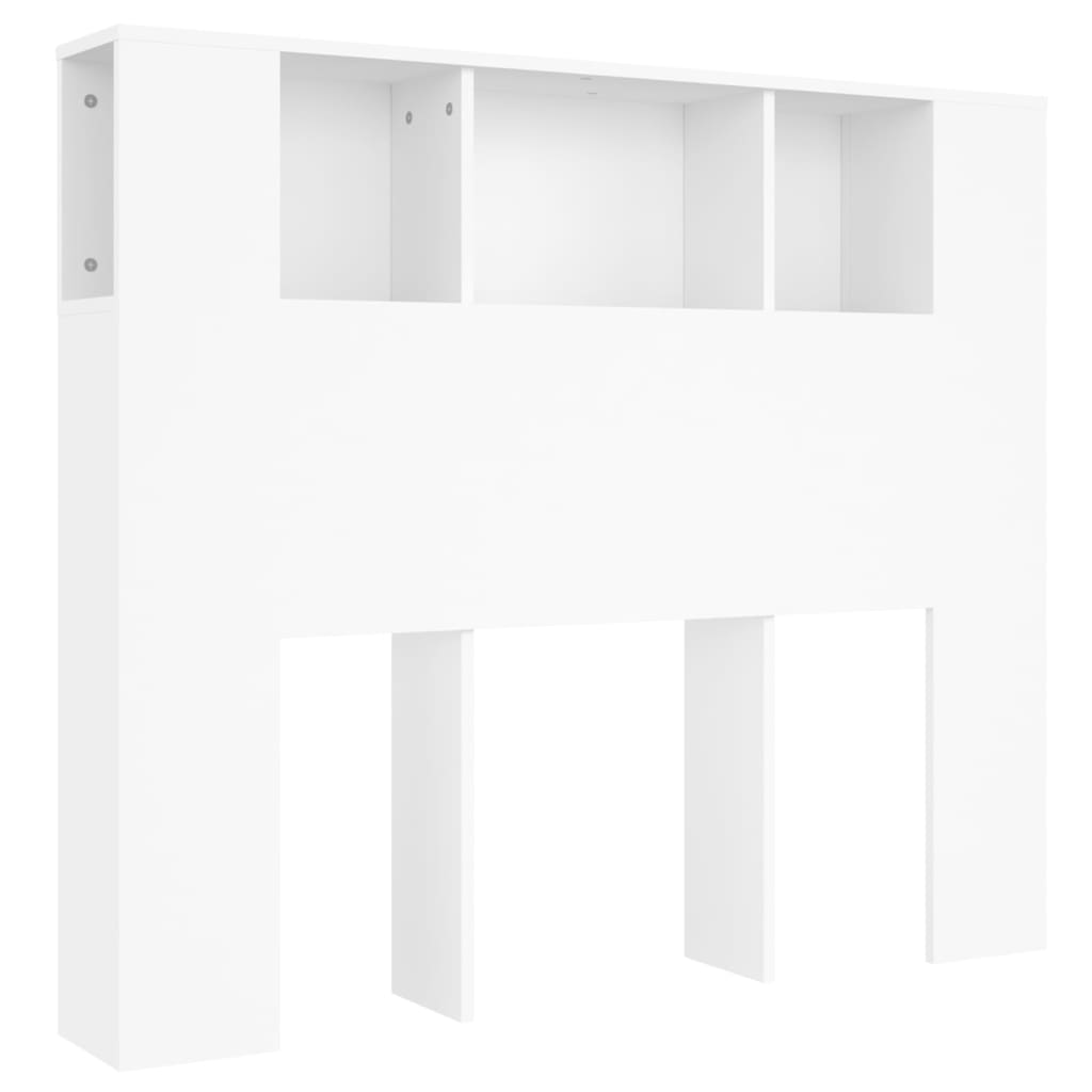 Headboards & Footboards Headboard Cabinet White 120X18.5X102.5 Cm
