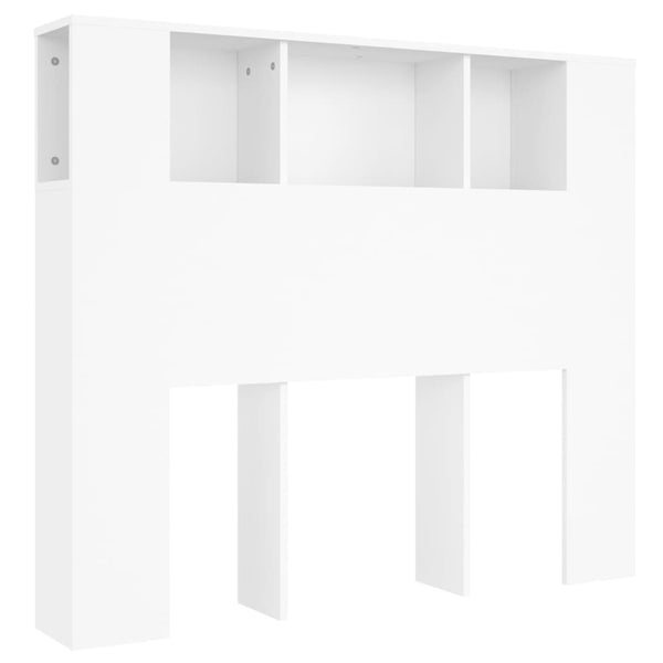 Headboard Cabinet White 120X18.5X102.5 Cm Headboards & Footboards