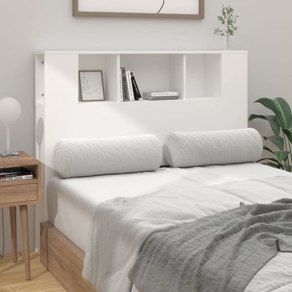 Headboards & Footboards Headboard Cabinet White 120X18.5X102.5 Cm